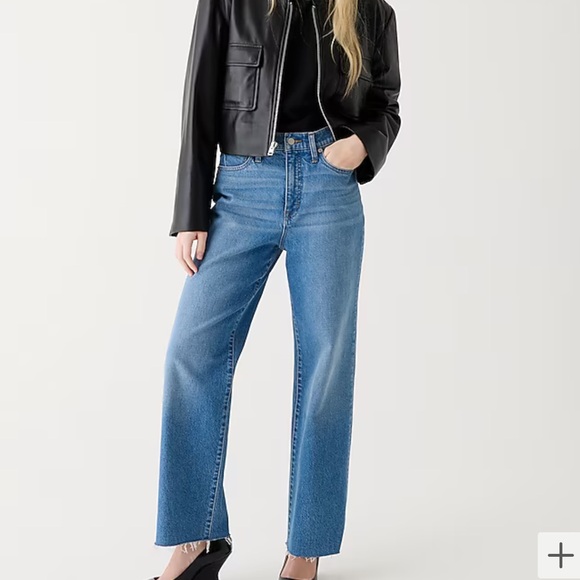 J.CREW Tall 32 Slim Wide Leg Jeans in Lakeshore Wash - Picture 2 of 9